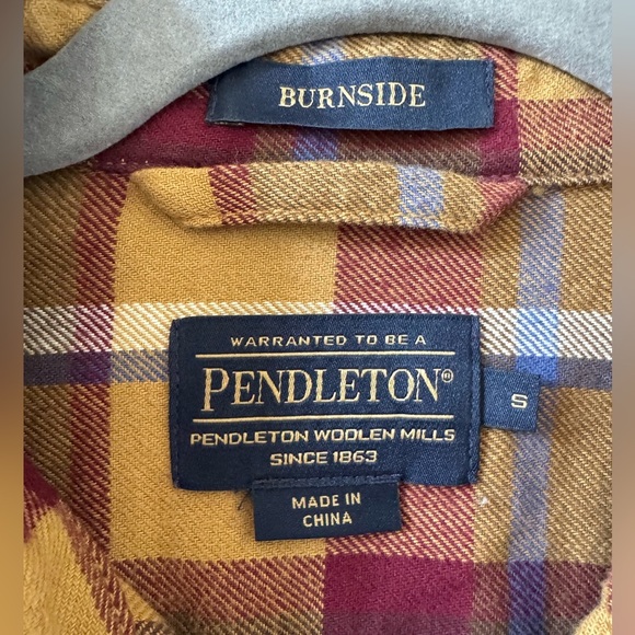 Men’s Pendleton Burnside Double-Brushed Flannel Shirt size small - Picture 4 of 8
